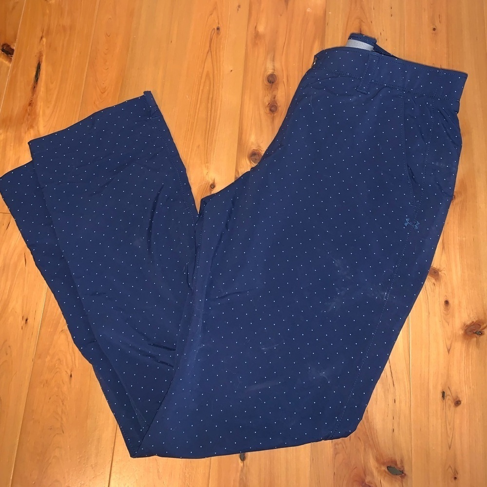Mens Navy Blue Polka Dot under armour Pants